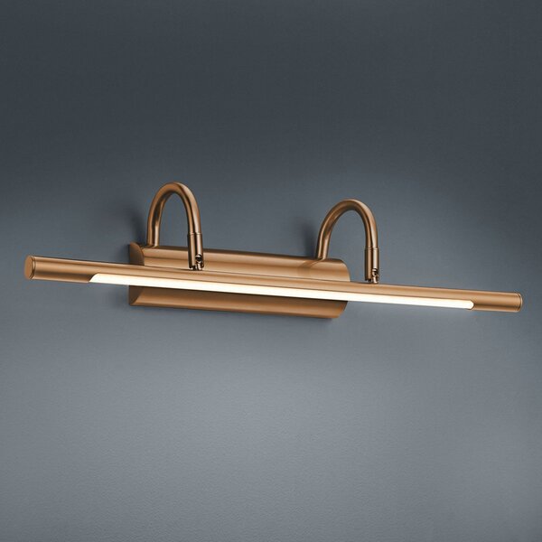 Trio Lighting Aplică de perete LED tablou Lorena, alamă antic, Bronz / Alamă Veche, Camera de zi / sufragerie, Metal, Modern