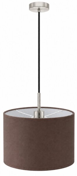 Eglo - LED lampă suspendată pe cablu TUNJA 1xE27/60W/230V diam. 20 cm maro/negru