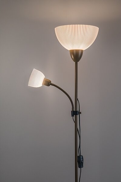 Rabalux 74103 - Lampadar ACTION PRO, 1xE27/60W/230V + 1xE14/25W, bej