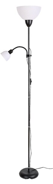 Rabalux 74109 - Lampadar ACTION PRO 1xE27/60W/230V + 1xE14/25W, negru