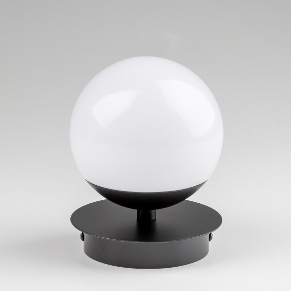 Brilagi - Aplica LED de perete pentru baie BALL, 6W, 230V, 3000/4000/6500K, IP44, neagră