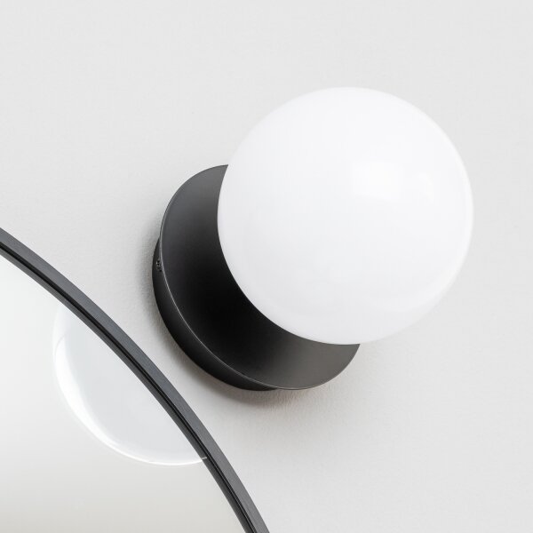 Brilagi - Aplica LED de perete pentru baie BALL, 6W, 230V, 3000/4000/6500K, IP44, neagră