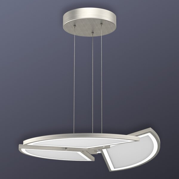 Evotec Movil lampă suspendată LED cu reglare flexibilă, reglabil, Gri, Camera de zi / sufragerie, Metal, Modern