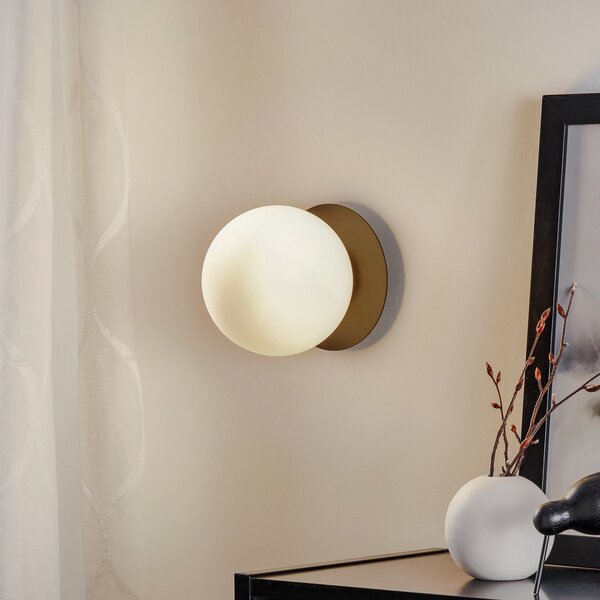 EMIBIG LIGHTING Aplică de perete Minerva K1 cu margine metalică neagră, reglabil, Negru, Hol, Metal