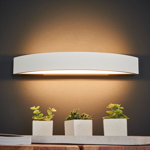 Helestra Yona aplică de perete LED, alb, 37,5 cm, Alb, Hol, Metal, Modern