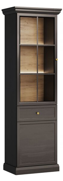 Vitrină Emolio 63 cm cu iluminare LED - grafit