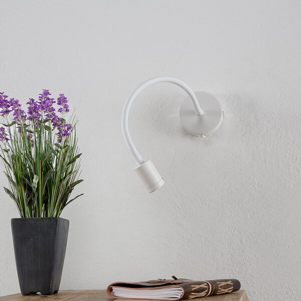 IDEAL LUX Aplică de perete flexibilă Focus LED, albă, Alb, Camera de zi / sufragerie, Metal, Modern