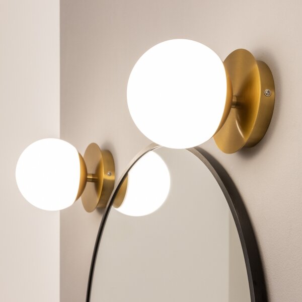Brilagi BALL - Aplica LED pentru baie, 6W, 230V, 3000/4000/6500K, IP44, finisaj auriu