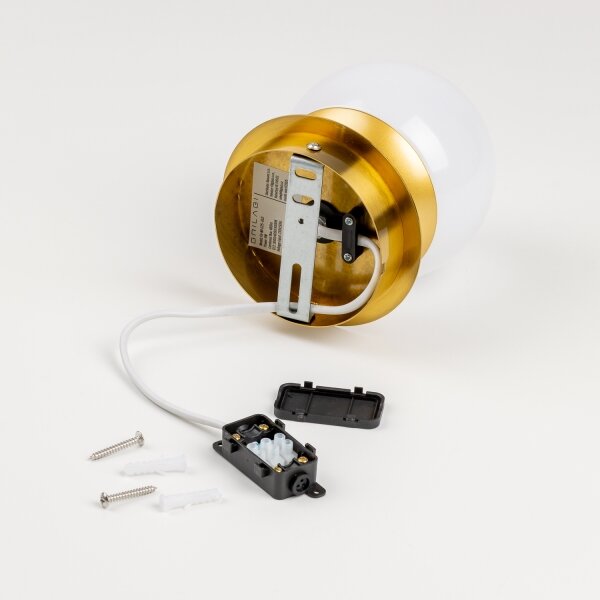 Brilagi BALL - Aplica LED pentru baie, 6W, 230V, 3000/4000/6500K, IP44, finisaj auriu