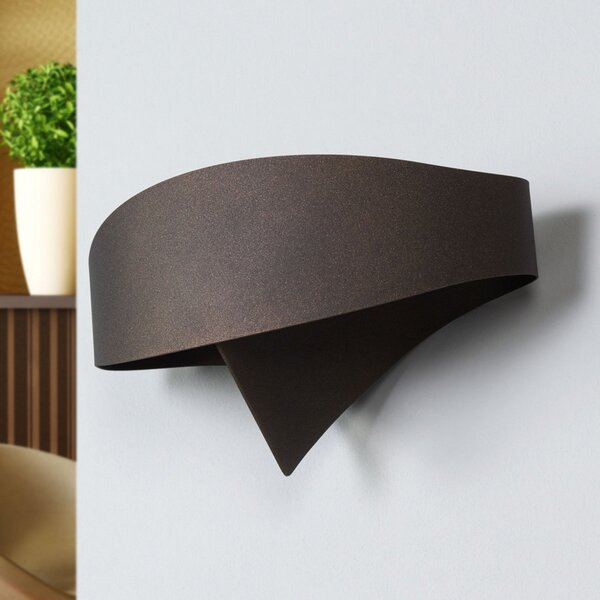 Selène Aplică de perete design din bronz Scudo, reglabil, Bronz / Alamă Veche, Hol, Metal, Design, Perete forme speciale
