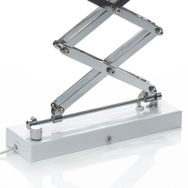 Steinhauer Aplică de perete Kordian, albă, extensibilă, din metal, E27, reglabil, Alb, Camera de zi / sufragerie, Metal, Scandinavă, Lumină de lectură