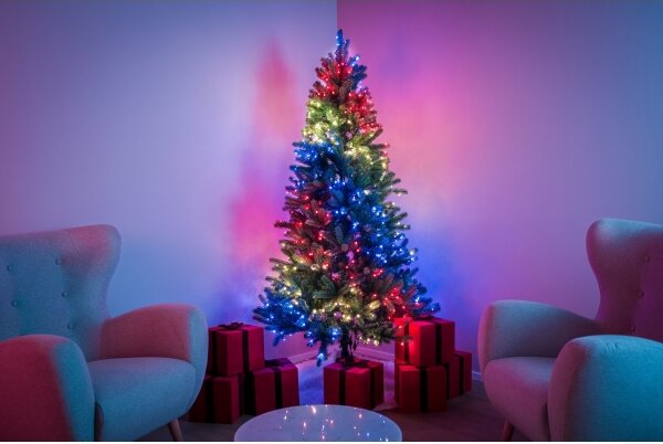 Twinkly TG70P4425P01 - Brad de Crăciun LED RGBW TREE, 435 LED-uri, 2,1 m, Wi-Fi