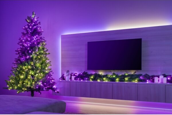 Twinkly TG70P4425P01 - Brad de Crăciun LED RGBW TREE, 435 LED-uri, 2,1 m, Wi-Fi