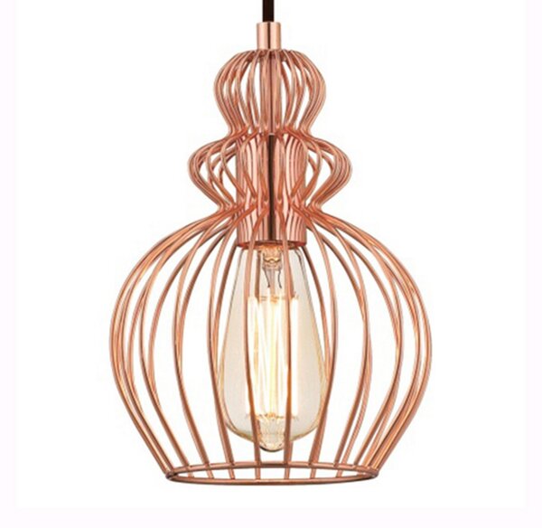 Westinghouse 6103540 lampă pendul, cupru, reglabil, Cupru, Camera de zi / sufragerie, Metal, Vintage