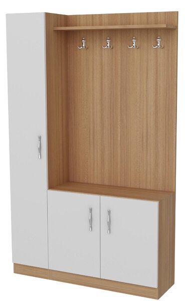 Mobilier hol Neturella (alb + teak). 1102378