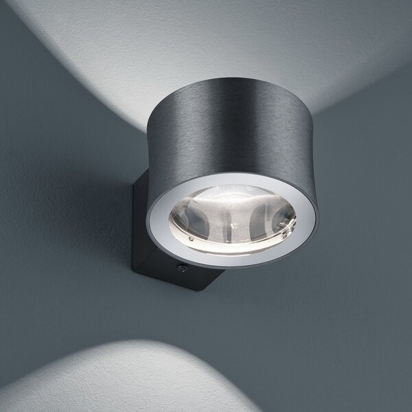 BANKAMP Impulse aplică LED, antracit, reglabil, Negru, Camera de zi / sufragerie, Metal, Modern