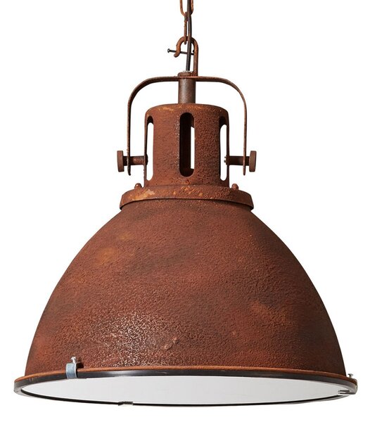 Brilliant Jesper lampă suspendată în stil industrial, reglabil, Maro / Rugină, Camera de zi / sufragerie, Metal, Design industrial