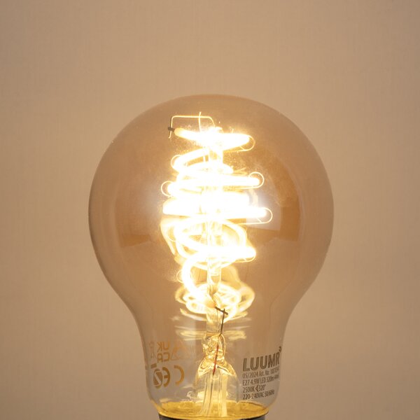 Set de 5 becuri LED inteligente E27, reglabile, A60, chihlimbar, 4,9 W, 320 lm, 2500 K, Zigbee