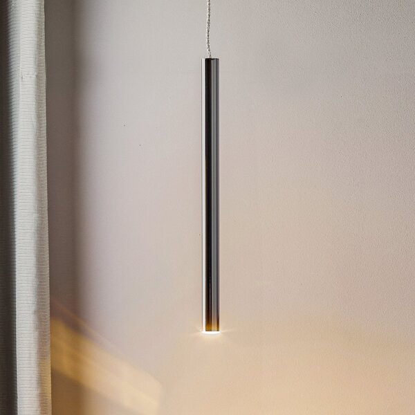 Schuller Valencia Lampă pendul LED Varas, 1 bec, crom, reglabil, Metalic, Camera de zi / sufragerie, Metal, Modern