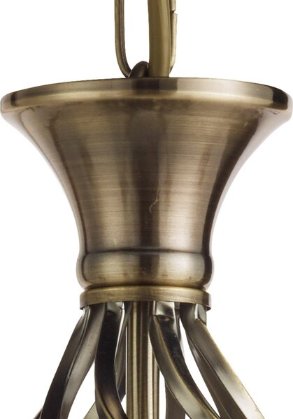 Searchlight Candelabru Zanzibar 6 becuri alamă antic, reglabil, Bronz / Alamă Veche, Camera de zi / sufragerie, Metal, Antichitate