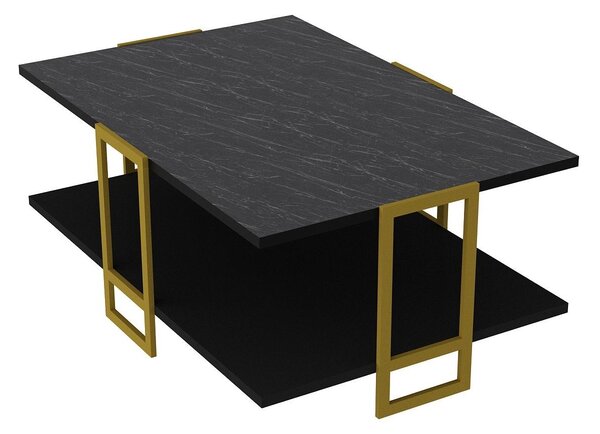 Măsuță de cafea Poppy (auriu + negru). 1102471