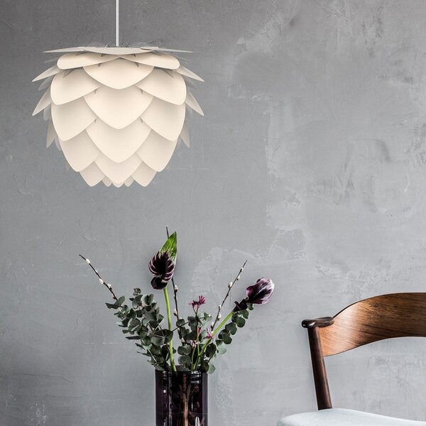 UMAGE Aluvia mini lampă suspendată sidef, reglabil, Bej, Camera de zi / sufragerie, Metal, Design