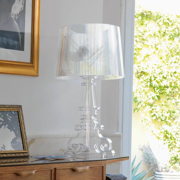 Kartell Bourgie - lampă de masă LED, transparent, reglabil, Transparent, Camera de zi / sufragerie, Plastic, Design