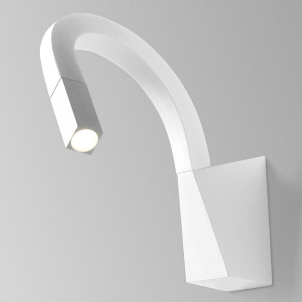 Linea Light Aplică de perete LED flexibilă Snake, alb, Alb, dormitor, Metal, Modern