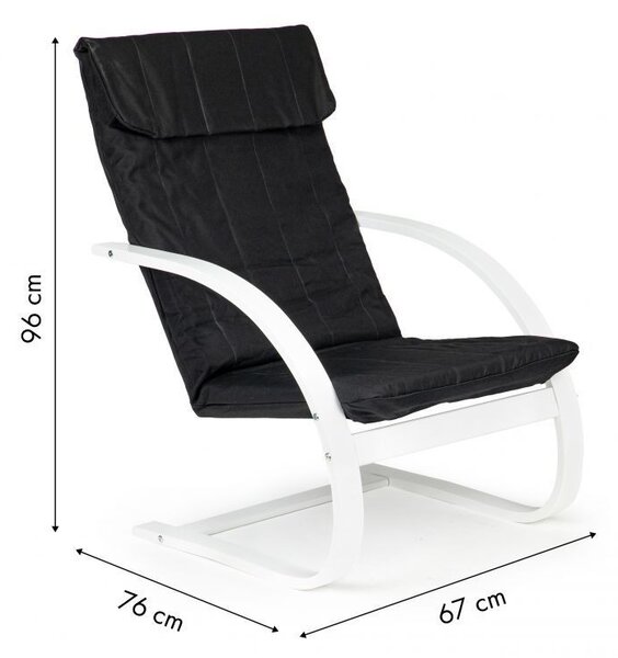 Balansoar negru cu structură albă