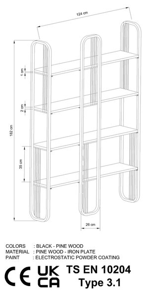 Raft Pedanu 1 (negru). 1102574