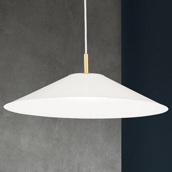 ORION Lampă pendul LED Gourmet, abajur alb, reglabil, Alb, Camera de zi / sufragerie, Metal, Modern