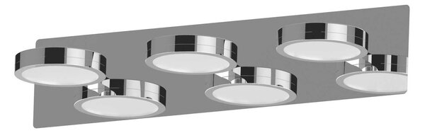 LIGHTME Lightme lampă LED oglindă Aqua down crom 3 becuri, Metalic, Baie, Metal, Modern