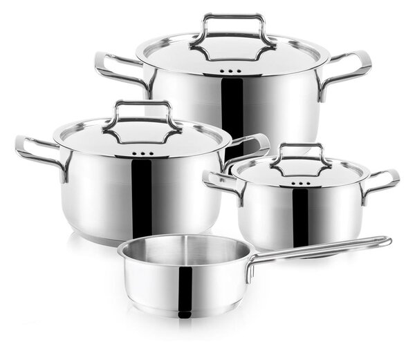 Set de vase pentru gătit 7 buc. din oțel inoxidabil Anett – Orion