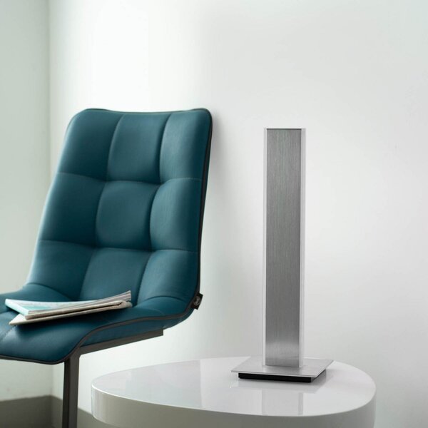 Q-Smart-Home Paul Neuhaus Q-Adriana lampă de masă LED, 40 cm, reglabil, Metalic, Camera de zi / sufragerie, Aluminiu, Modern