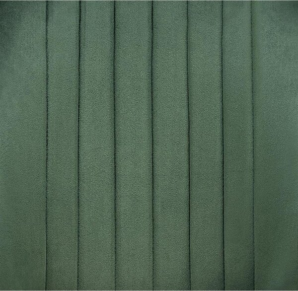 Scaun tapitat K432, verde inchis, stofa catifelata, 48x57x85 cm