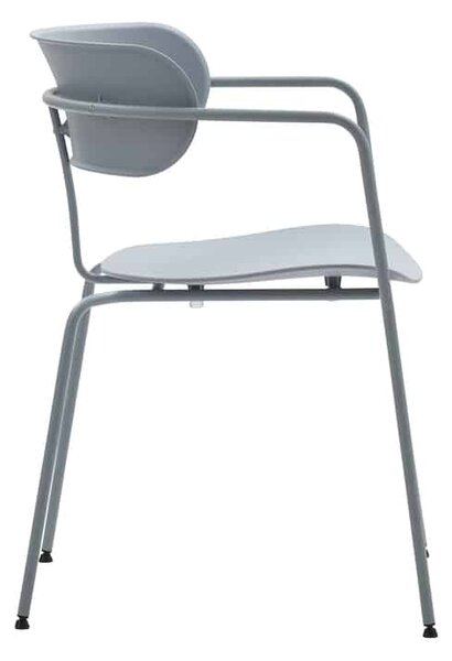 Set 4 scaune metalice MARSIGLIA -HORECA- h 76 cm - ALB