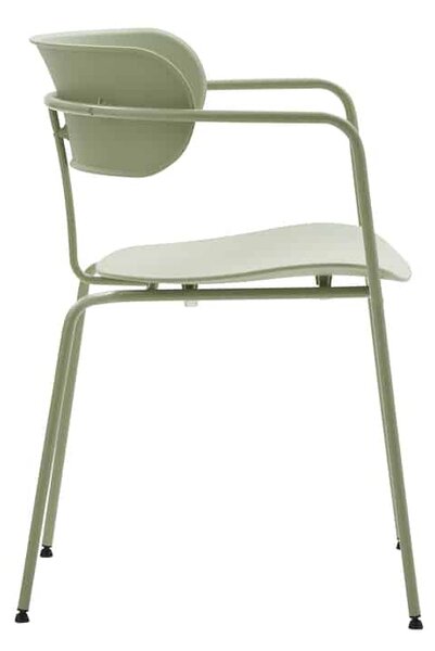 Set 4 scaune metalice MARSIGLIA -HORECA- h 76 cm - ALB