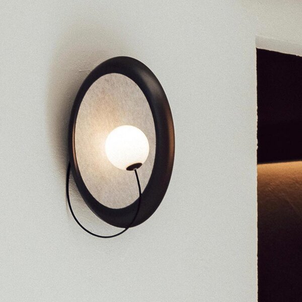 Milan Iluminación Aplică de sârmă Ø 38 cm antracit, reglabil, Negru, Camera de zi / sufragerie, Metal, Design