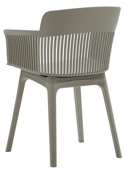 SCAUN tip fotoliu RIGATO -POLIPROPILENA- HORECA - GRI