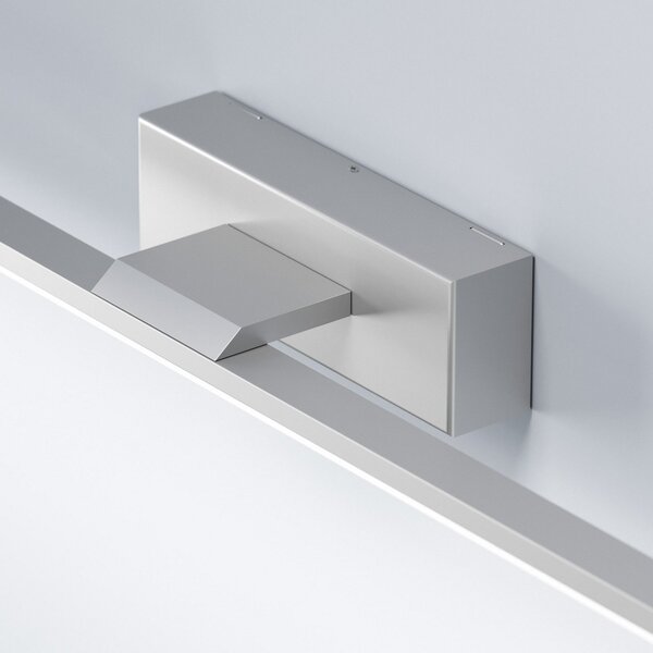 MCJ Aplică cu LED-uri Miroir 40 cm aluminiu 3000K, Metalic, Baie, Metal, Modern