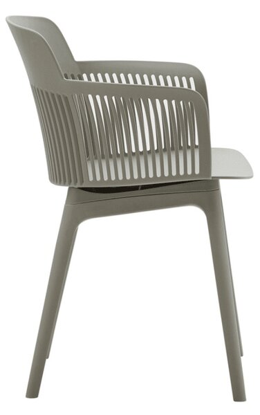 SCAUN tip fotoliu RIGATO -POLIPROPILENA- HORECA - GRI