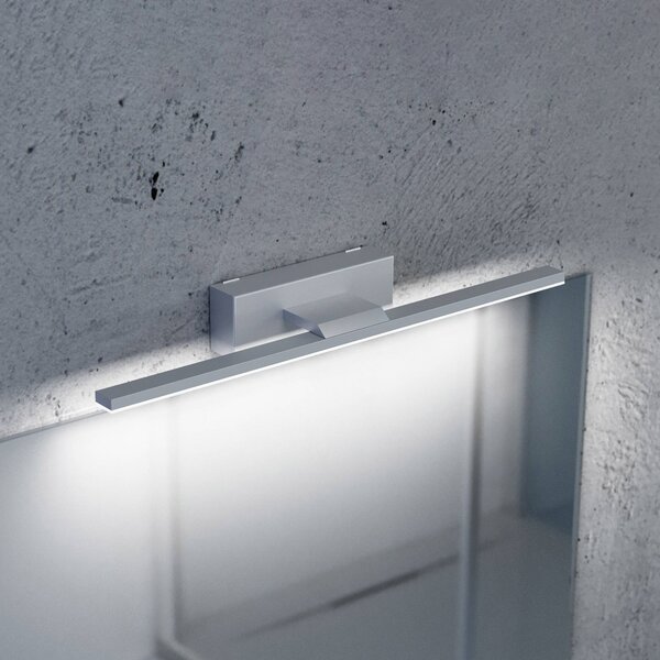 MCJ Aplică cu LED-uri Miroir 40 cm aluminiu 3000K, Metalic, Baie, Metal, Modern