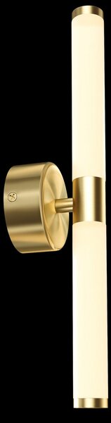 Maytoni Aplică de perete cu LED Axis, aurie, înălțime 35,6 cm, Auriu / Alamă, Camera de zi / sufragerie, Metal, Modern
