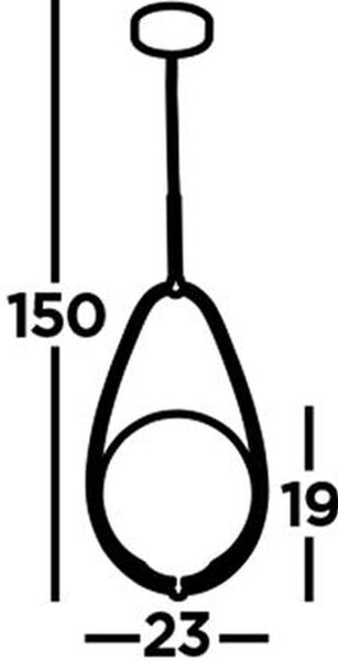 Searchlight Avalon lampă suspendată 1x60 W argint-opal 9171-1SS