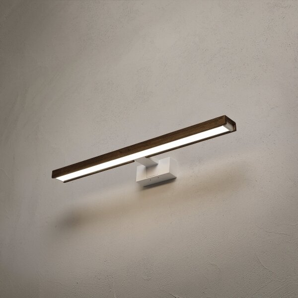 Brilagi-LED Iluminare pentru oglindă de baie WOODY MIRROR 3în1 LED/12W/230V 60 cm IP44 alb/stejar