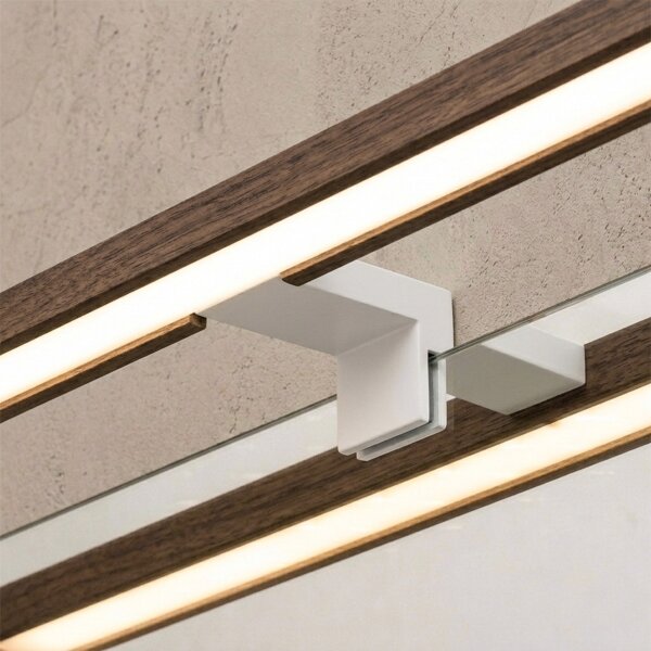 Brilagi-LED Iluminare pentru oglindă de baie WOODY MIRROR 3în1 LED/12W/230V 60 cm IP44 alb/stejar