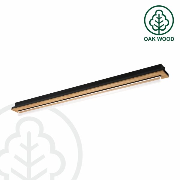 Brilagi - Plafonieră LED WOODY FLAT LED/25W/230V stejar/negru