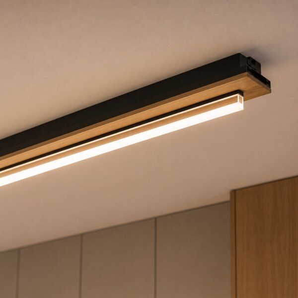 Brilagi - Plafonieră LED WOODY FLAT LED/25W/230V stejar/negru