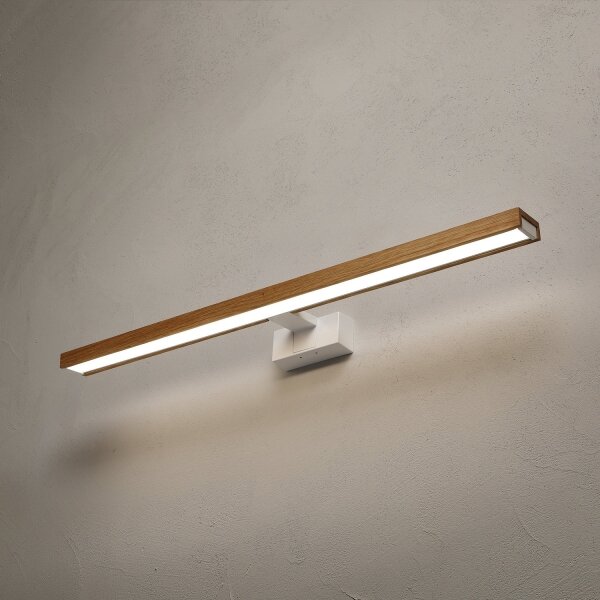Brilagi - Iluminare LED pentru oglindă de baie 3în1 WOODY MIRROR LED/15W/230V IP44 alb/stejar