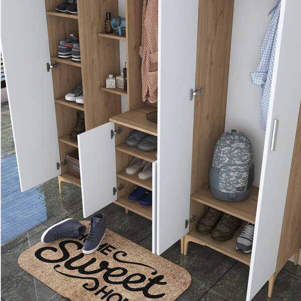 Hol Emily 29 (cu oglindă) (nuc + alb). 1106736